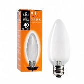 Лампа GE C1 E27 40W FR свеча матовая