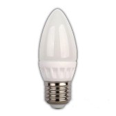 Лампа светодиодная С37 230В 5w 4500К Е27 (свеча) Экономка