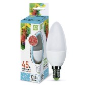 Лампа светодиодная С37 230В 5w(=45w) 4000К Е14 (свеча) ASD