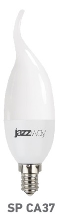 Лампа светодиодная СA37 230В 3w(=25w) 2700К Е14 (свеча на ветру) Jazz Way
