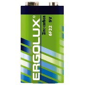 Батарейка Ergolux 6F22 9V ("Крона")