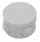 Коробка о.у. распредел. круглая D=80мм h=50мм IP67 (ТУСО)