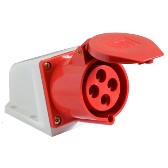 Розетка силовая переносная 4 гнезда 32А IP44