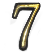 Номерок дверной "7" пластик h=55