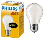 Лампа Philips A55 E27 60W FR матовая