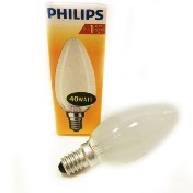 Лампа Philips В-35 E14 40W FR свеча матовая